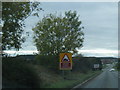 A338 nears Elden Road tank crossing