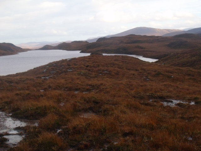 Lochanan nan Sailean Mora above Langwell, Ullapool