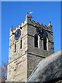 NY8355 : St. Cuthbert's Church, Allendale - tower by Mike Quinn