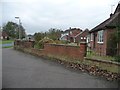 Houses at the northern edge of Barton-le-Clay