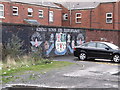 Mural of the Rising Sons Flute Band of East Belfast