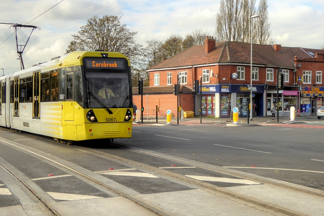 Tram Crossing Barlow Moor Road