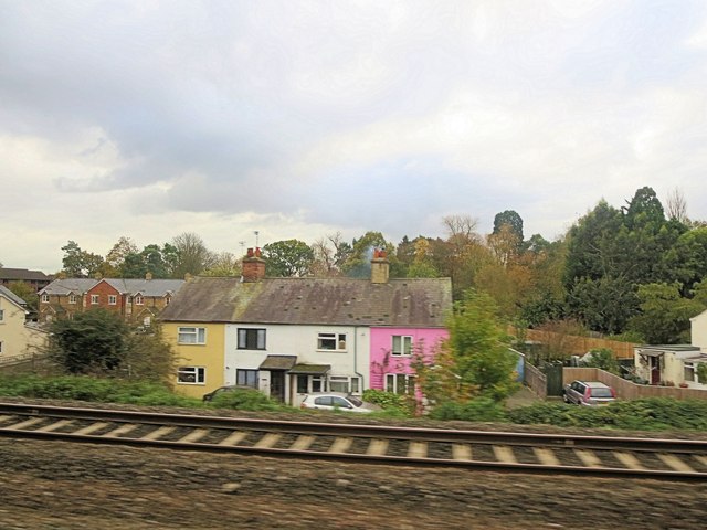 Terraced cottages south of the railway