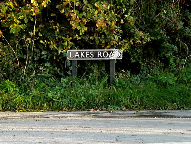 Lakes Road sign