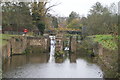 View of a lock on the canal in the Royal Gunpowder Mills