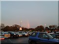 Rainbow over the car park