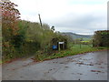 Road junction at Argoed Farm, near Shirenewton