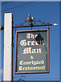 Sign for The Green Man, Toot Hill