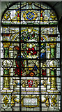 TQ4509 : Stained glass window, St Mary's church, Glynde by Julian P Guffogg