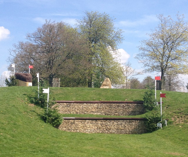 Badminton Horse Trials 2013: staircase and skinny brush
