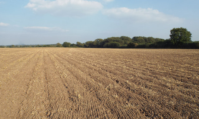 Large field, newly ploughed and harrowed near Northfield Farm, Walsal End