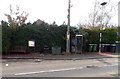 Bench and silver phonebox, Shaw