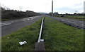 Along the grassy central reservation of the A473, Pencoed