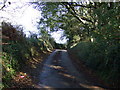 Uphill on a country lane