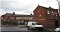 Scheduled flight from George Best Airport flying over Horby Crescent