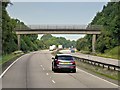 Footbridge over the A50 near Cresswell