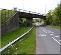 ST5789 : Motorway access sliproad  bridge over the B4461, Aust  by Jaggery