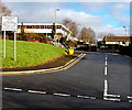 Pedestrian & cycle entrance to  Risca Community Comprehensive School