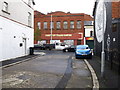 Part of the Portview Trade Centre visible from an unnamed cul-de-sac on the Newtownards Road