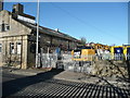 Demolition at the former Brighouse swimming baths