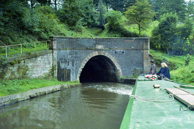 Saltersford Tunnel, east end, 1990 © Robin Webster :: Geograph Britain ...