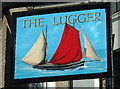 Sign for the Lugger, Fowey