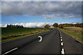 Looking north along the A68