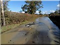 SP6814 : Burst water main near Dorton by Bikeboy