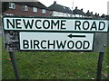 Road names on Newcome Road, Shenley