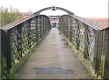 TL2412 : Welwyn Garden City: Railway footbridge (2) by Nigel Cox