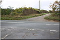 Junction of roads and bridleway north of Spratts Farm