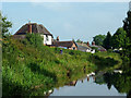 Canalside housing near Red Bull, Cheshire