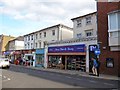 Built-out shopfronts in Victoria Road, Aldershot