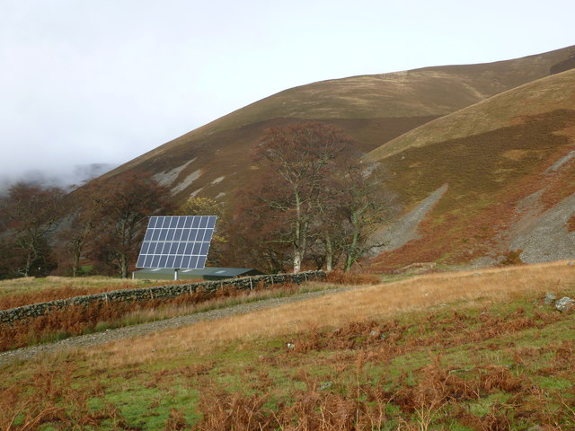 Solar panel at Glenrathope