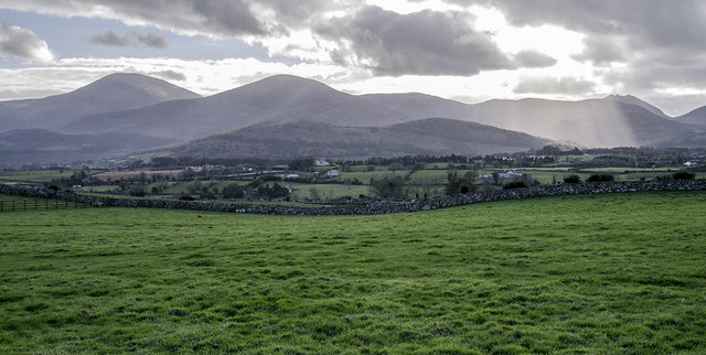 Towards the Mourne Mountains