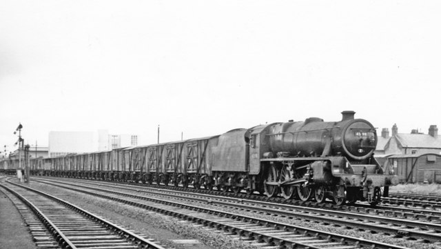 Up freight at Croes Newydd Junction,... © Ben Brooksbank :: Geograph ...