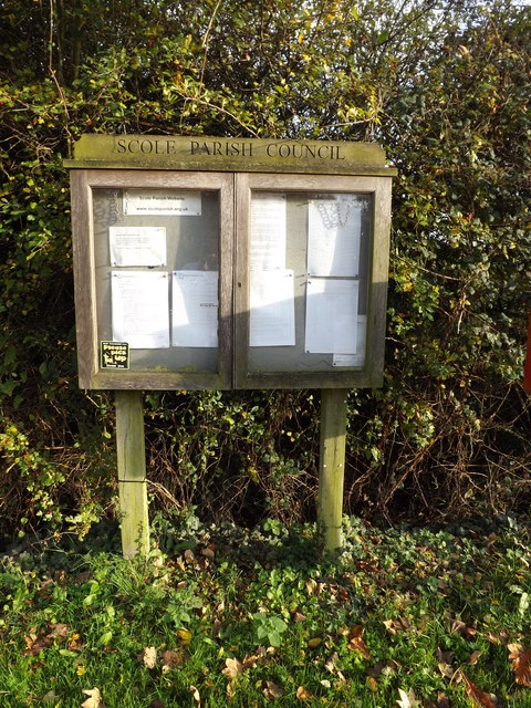 Scole Village Notice Board on Norwich Road