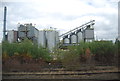 Industry by the railway line