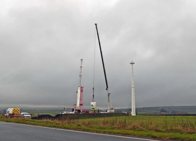 Wind turbine construction site