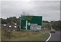 Road sign on the A140