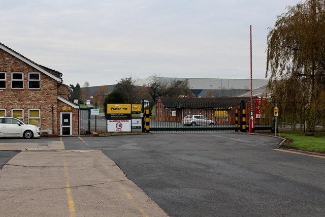 Gateway to Units of the Industrial Estate near Melmerby