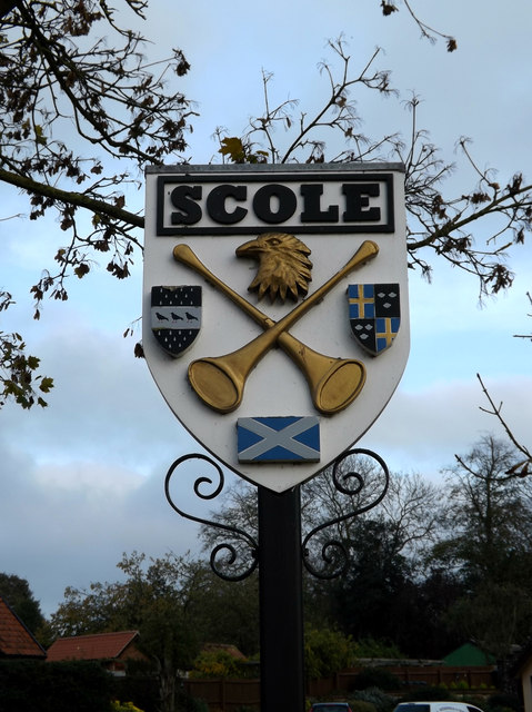 Scole Village sign