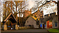 Main Entrance, Almonry and Lychgate, Brecon Cathedral