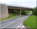 ST5789 : West side of a motorway slip road bridge, Aust by Jaggery