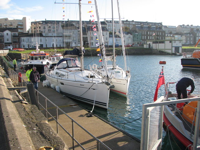 Portrush Harbour scene