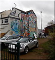 Colourful Bridge Street mural in Banbury