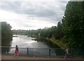 The River Lagan above Ormeau Road Bridge