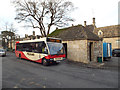 Bus, bus shelter and toilets, Market Place, Northleach