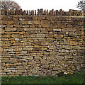 Modern dry stone wall, Roman Way, Bourton-on-the-Water