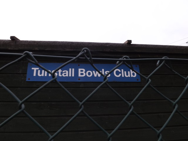 Tunstall Bowls Club sign